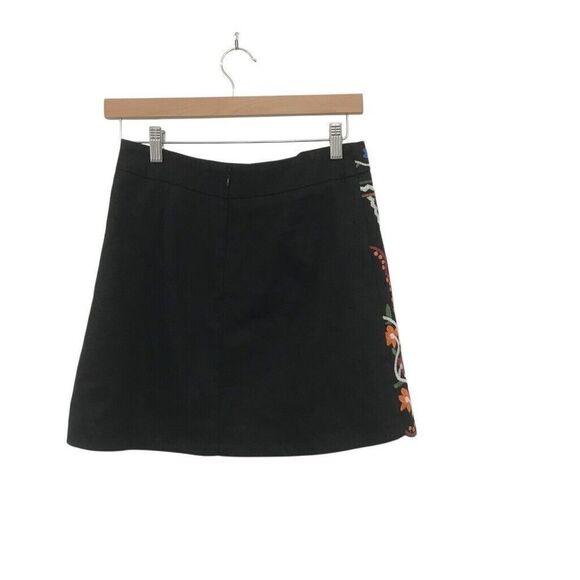 LULU's black embroidered Don't Stop the Party Skirt Women's Medium - Picture 2 of 4